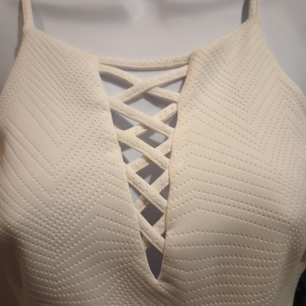 White crisscross dress